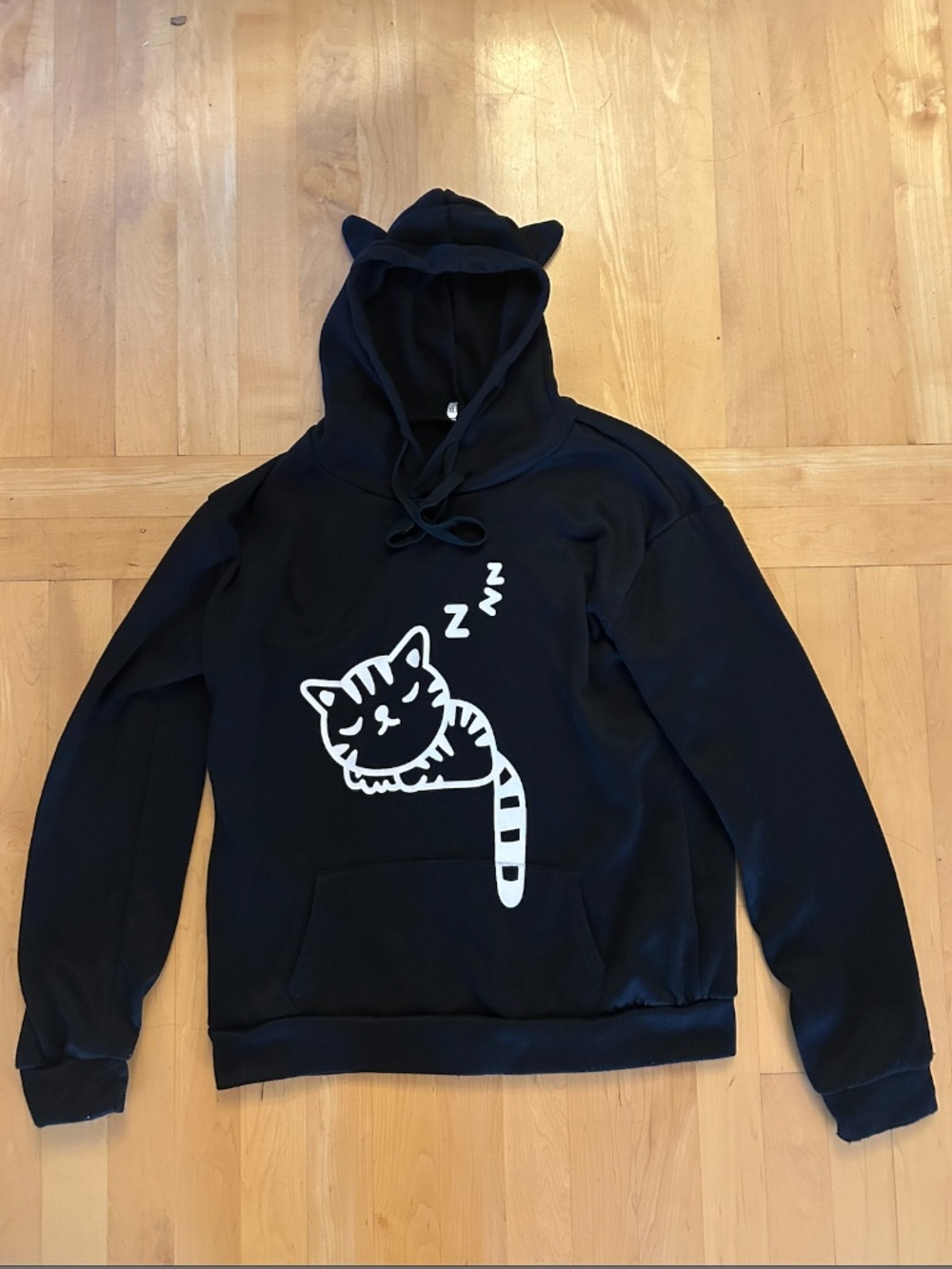 Sleepy cat hoodie with cat ears | Kids XL - Picture 1 of 7
